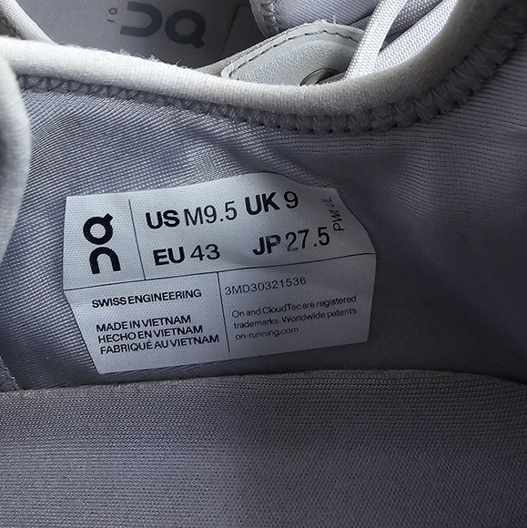 On Running Men's Athletic Shoes - Light Gray - Picture 7 of 8